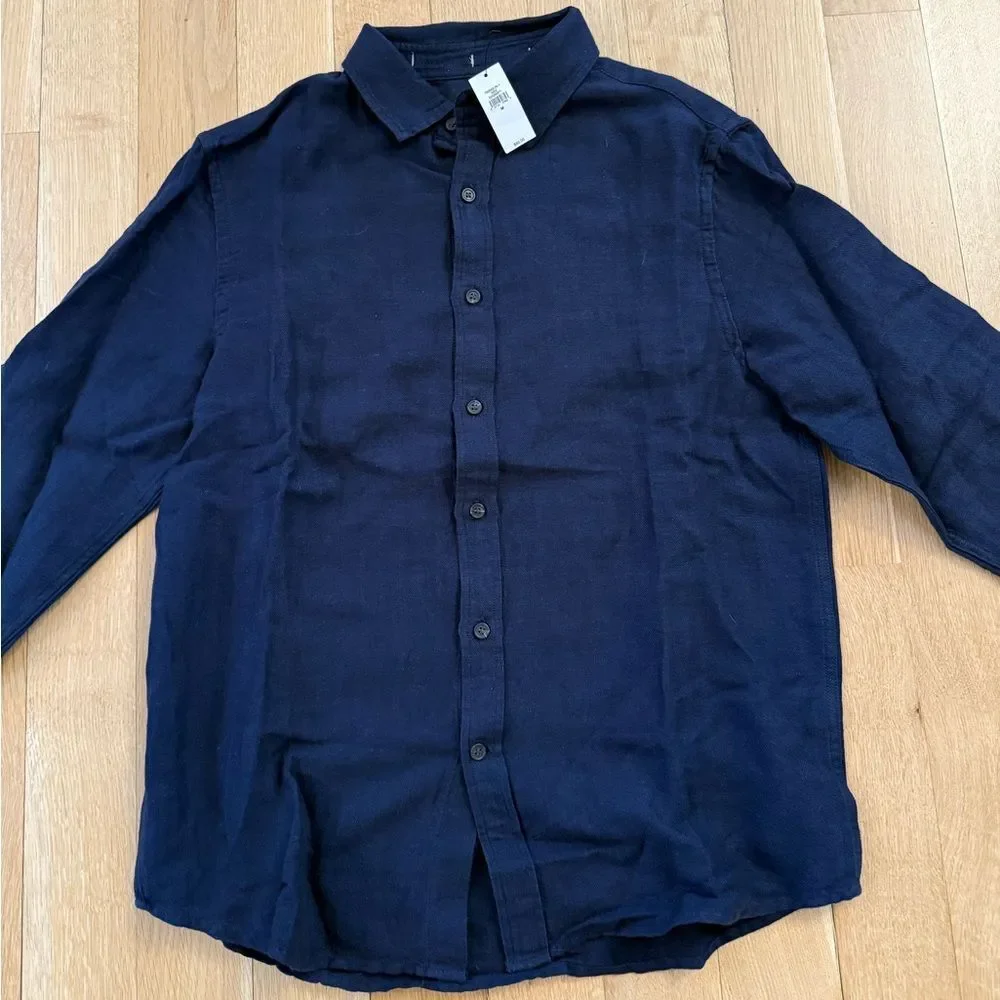 Banana Republic Navy Casual Button Down Shirt